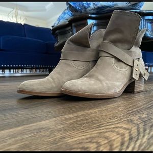 UGG Elora Ankle Boots, Grey Suede, sz8